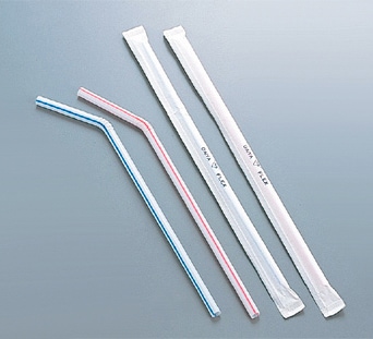 フレックスストロー紙袋入(500本入)φ6×210㎜　直送
