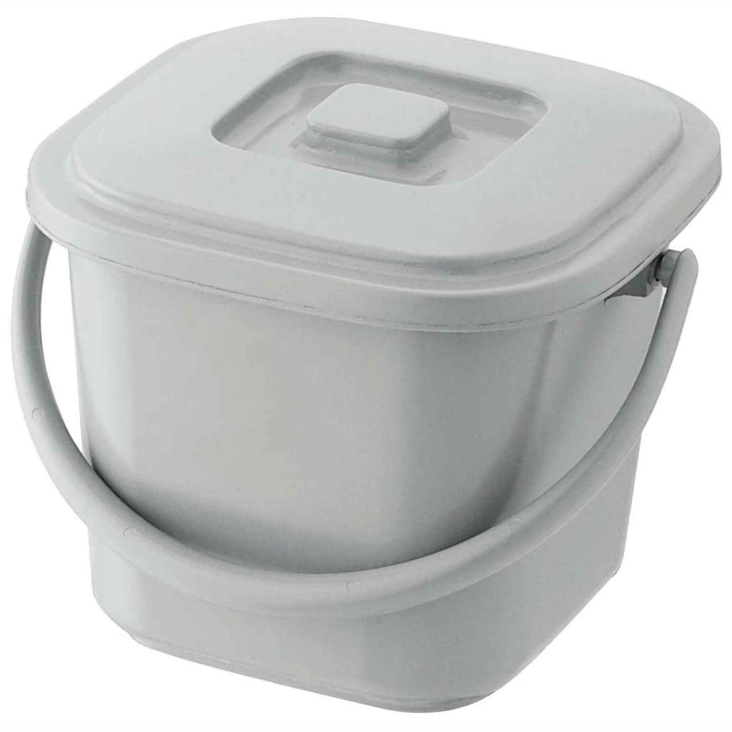 ベルク 角バケツ 6.5KB 本体 ライトグレー　直送