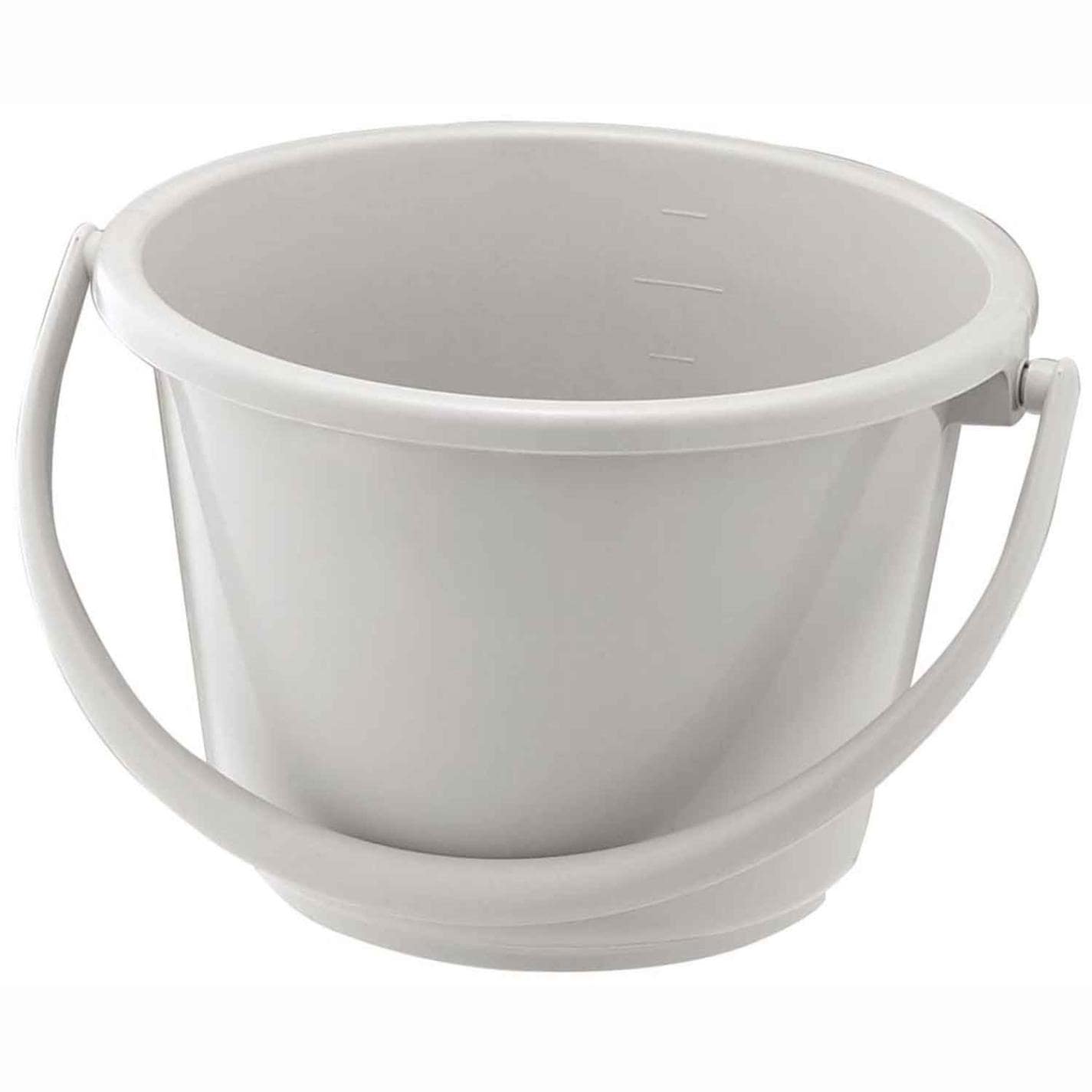 ベルク 広口バケツ 7WB 本体 ライトグレー　直送