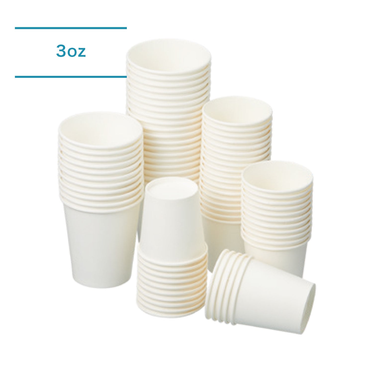 紙コップ3oz無地　100個／袋