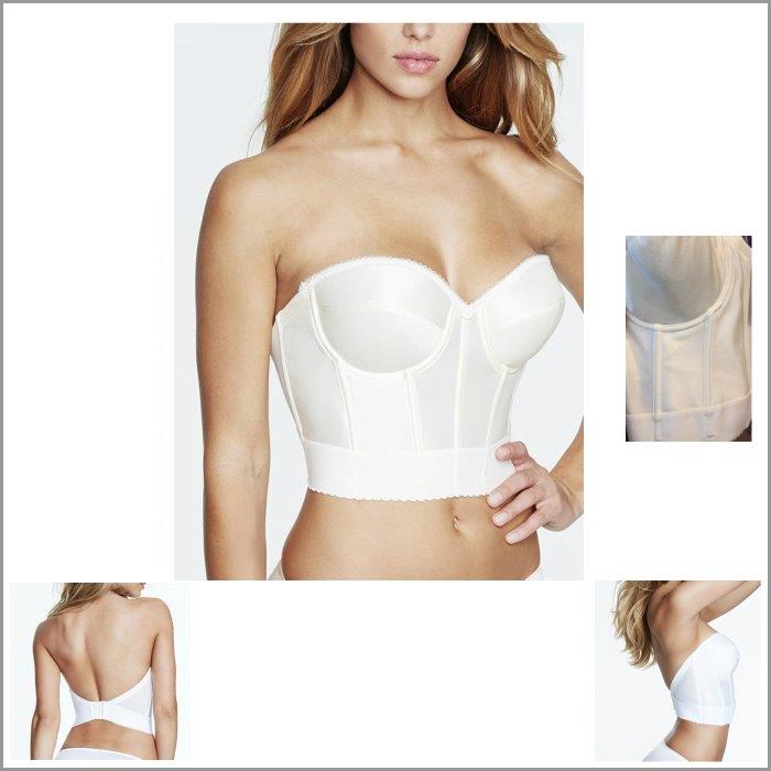 DOMINIQUE #6377CH 背中のあいたドレス用シャンペンビスチェ Cカップ Dカップ Eカップ Fカップ ライダルインナー  バックレスブラ