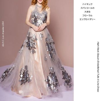 GLS GL2655 CHAMPAGNE/SILVER �ϥ��ͥå� ���ѥ󥳡���ɽ� A�饤��ܡ��륬����ñ��ղ�ɥ쥹 �ץ�󥻥��饤�� XL������