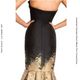 TERANI COUTURE P0177 BLACK/GOLD �᥿��å��ߥ��� �ȥ��ڥåȥɥ쥹�å��������ȥϡ��ȥͥå� ���ڱ��� ����󥽥���� ���֥˥󥰥ɥ쥹 ��åɥ����ڥå��б�
