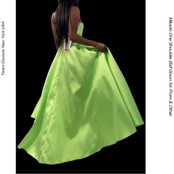 声楽 ピアノ演奏会ドレス ワンショルダードレス ポリミカド ラベンダー