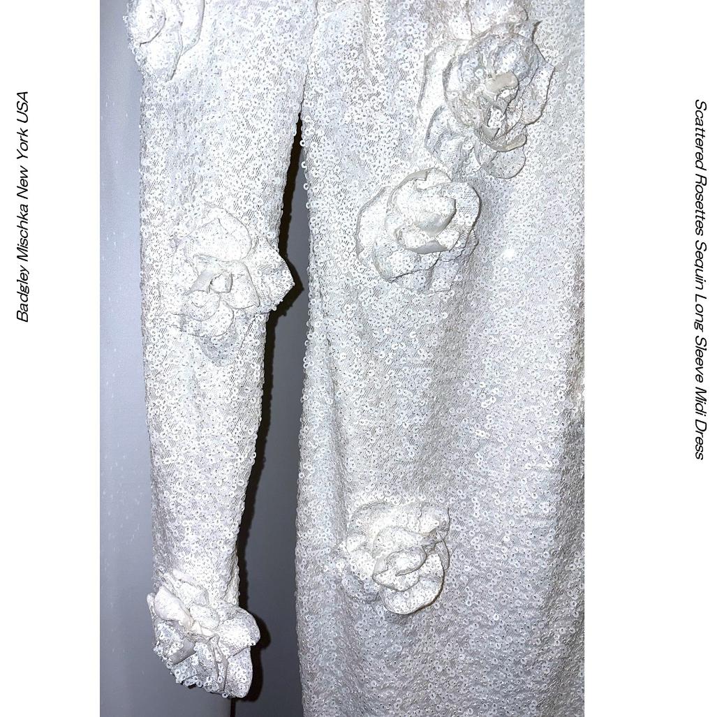 Badgley Mischka �ۥ磻�� 3D���������åץꥱ ���ѥ󥳡���ɽ� Ĺµ�ߥǥ��ɥ쥹 �����ƥ�ɥ쥹 UE36SC4050