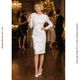 Badgley Mischka �ۥ磻�� 3D���������åץꥱ ���ѥ󥳡���ɽ� Ĺµ�ߥǥ��ɥ쥹 �����ƥ�ɥ쥹 UE36SC4050
