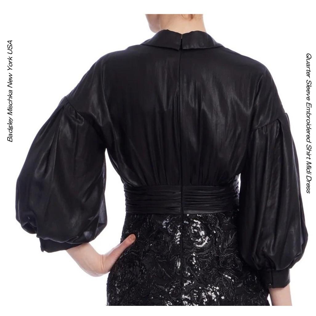 Badgley Mischka �֥�å� �᥿��å��졼���ɽ��֥饦���ɥå��� �ߥǥ��ɥ쥹��µ�դ� ���쥬��ȥ����ƥ�ɥ쥹 ���ղ񡦥ѡ��ƥ����� ɨ��ɥ쥹 UE36BSD5319