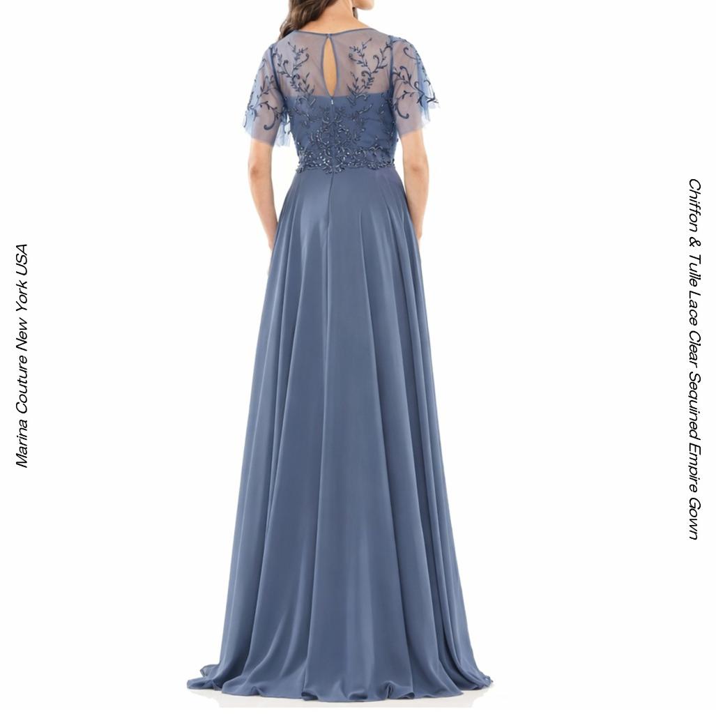 MARSONI COUTURE UE27M323 �ɥ쥹 SLATE BLUE Ⱦµ ����ѥ����ɥ쥹 ���ղ�ɥ쥹 �ޥ������ɥ쥹 ���ե��� ���󥰥ɥ쥹 ��� ���� ���ơ������� 9�� 11��