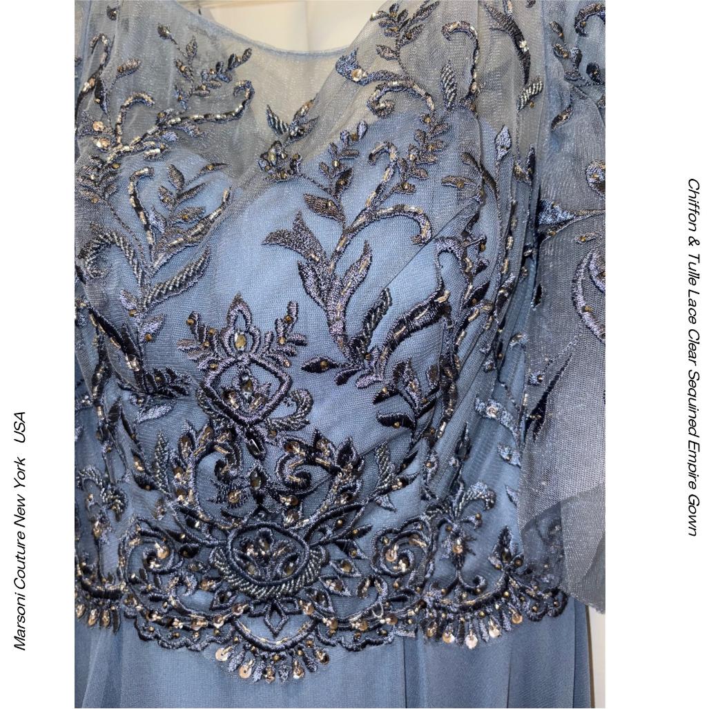 MARSONI COUTURE UE27M323 �ɥ쥹 SLATE BLUE Ⱦµ ����ѥ����ɥ쥹 ���ղ�ɥ쥹 �ޥ������ɥ쥹 ���ե��� ���󥰥ɥ쥹 ��� ���� ���ơ������� 9�� 11��