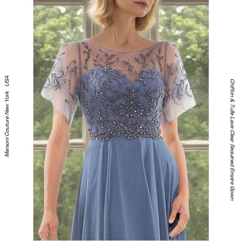 MARSONI COUTURE UE27M323 �ɥ쥹 SLATE BLUE Ⱦµ ����ѥ����ɥ쥹 ���ղ�ɥ쥹 �ޥ������ɥ쥹 ���ե��� ���󥰥ɥ쥹 ��� ���� ���ơ������� 9�� 11��