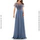 MARSONI COUTURE UE27M323 �ɥ쥹 SLATE BLUE Ⱦµ ����ѥ����ɥ쥹 ���ղ�ɥ쥹 �ޥ������ɥ쥹 ���ե��� ���󥰥ɥ쥹 ��� ���� ���ơ������� 9�� 11��