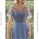 MARSONI COUTURE UE27M323 �ɥ쥹 SLATE BLUE Ⱦµ ����ѥ����ɥ쥹 ���ղ�ɥ쥹 �ޥ������ɥ쥹 ���ե��� ���󥰥ɥ쥹 ��� ���� ���ơ������� 9�� 11��