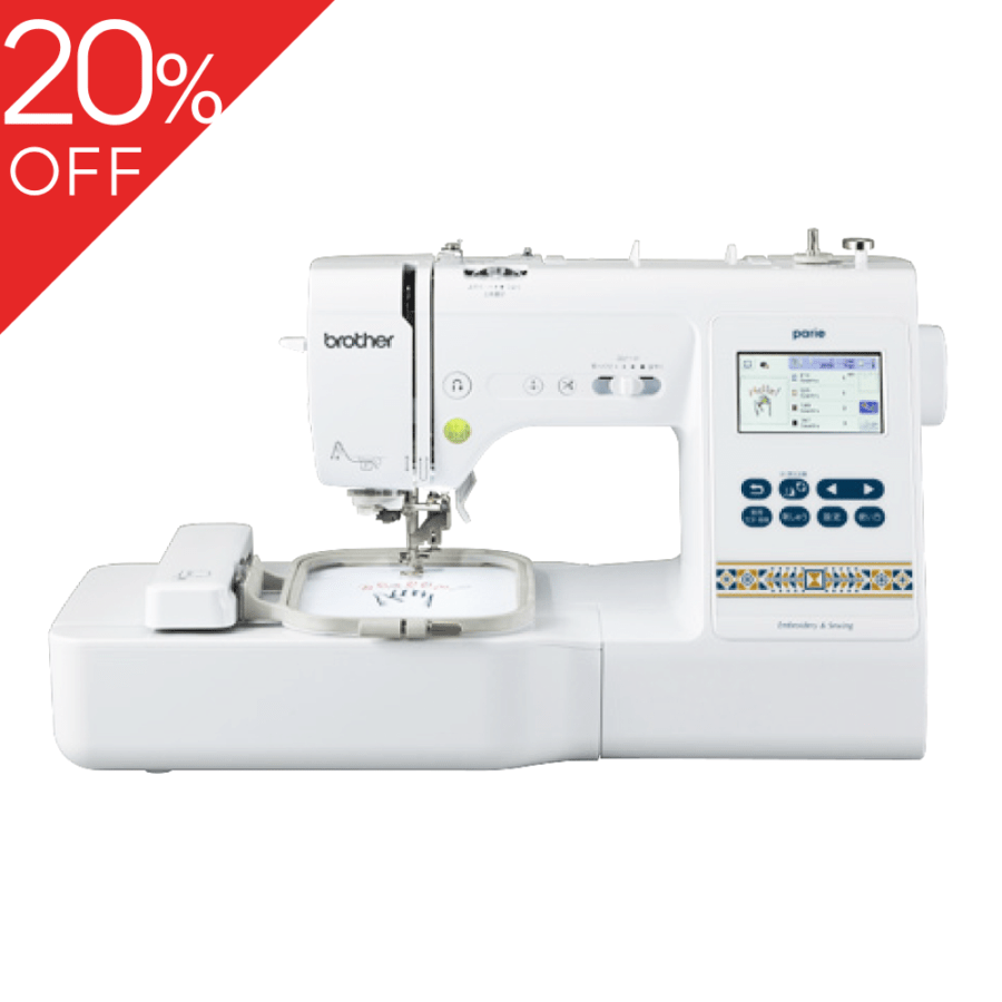 ブラザー コンピュータミシン 刺しゅうミシン Parie EMM1901