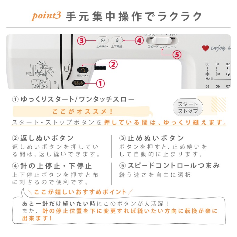 【今だけフットコントローラー＆ボビン25個セット＆糸10色セット付き！】ジャノメ コンピュータミシン JN-71 JN71 ミシン 初心者