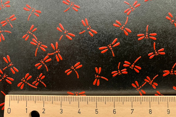 クラフト262) カード 友禅和紙 友禅紙 紅葉 もみじ モミジ ミニ扇子