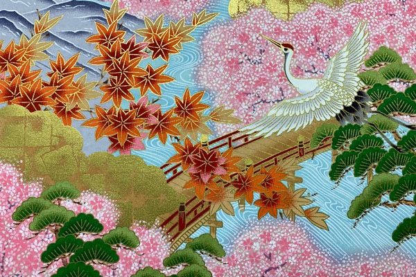 友禅紙総柄 1/3判<br>祝い桜の通販サイト【紙市楽座】