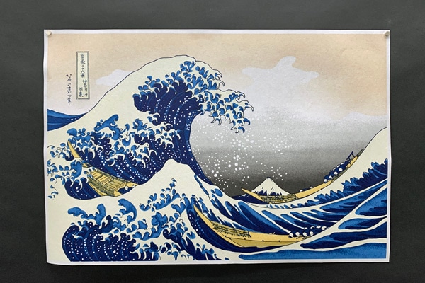 友禅紙総柄 小判 神奈川沖浪裏風の通販サイト【紙市楽座】