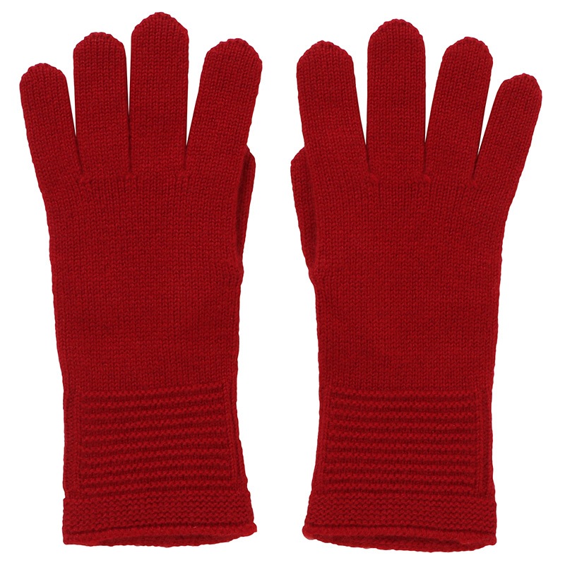 カシミヤ100％ 5本指手袋（赤）【メール便 対応】 | ニット製品 | 第