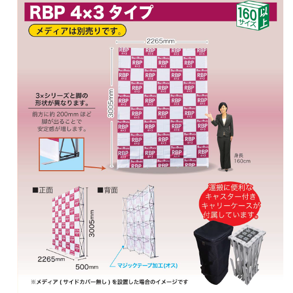 らくらくバックパネル3×4｜看板資材・ディスプレイ用品の専門