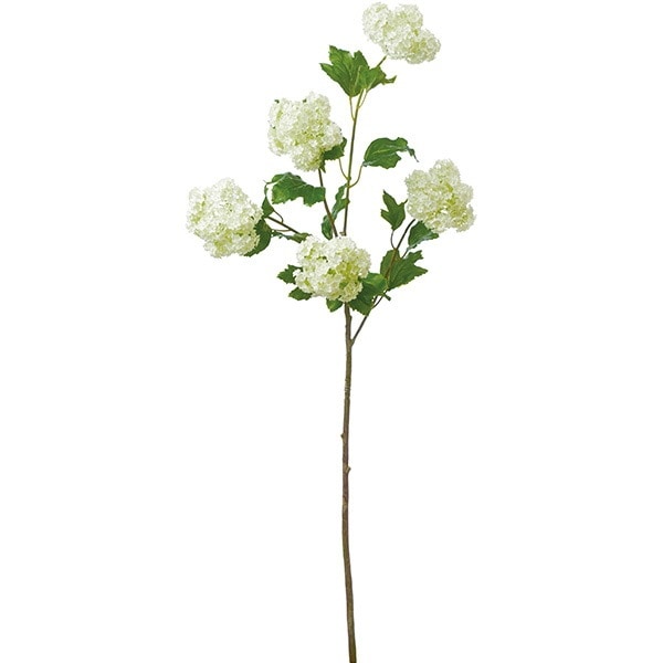 リアフローラ 造花 スノーボールブランチ クリーム