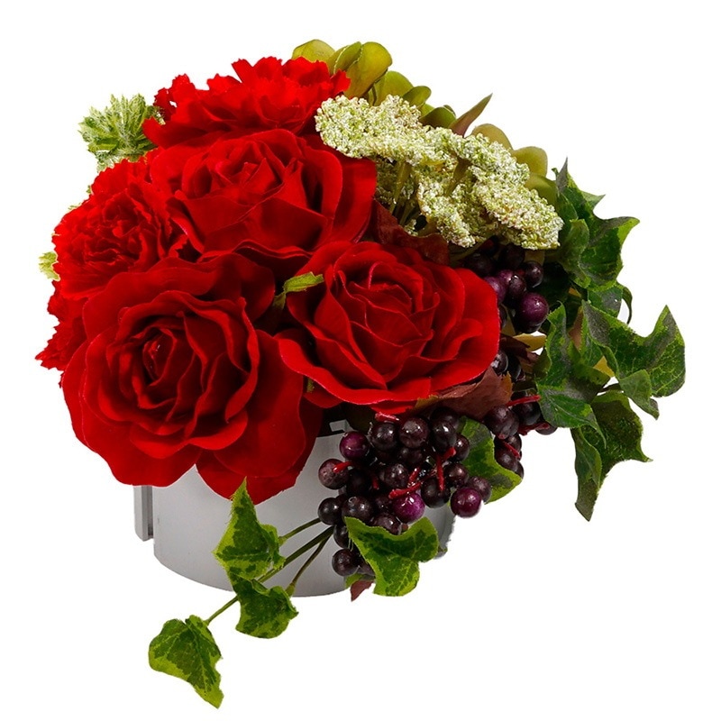 リアフローラ 造花 RAL105 ローズ／カーネーション