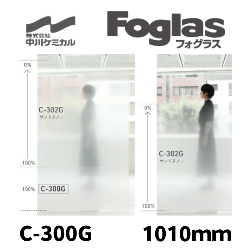 中川ケミカル　すりガラス調シート・フォグラス　エンボスグラデーション　C-300G