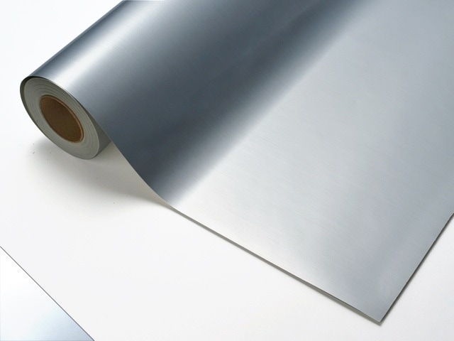 カッティングシート メタリック HL-81 ヘアライン銀艶