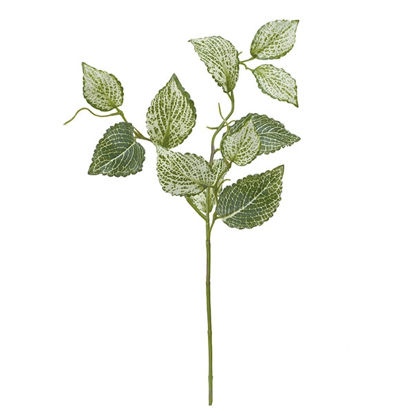 リアフローラ 造花 フィトニアスプレー ホワイトグリーン