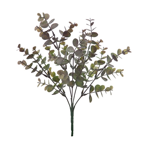 リアフローラ 造花 ユーカリブッシュ バーガンディ