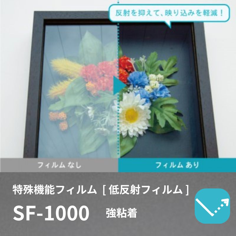 中川ケミカル・低反射フィルム SF-1000 ［強粘着］ 610mm / 1220mm