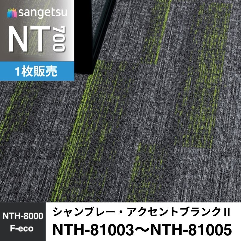 サンゲツ カーペットタイル NTH-81003～NTH-81005 シャンブレー・アクセントブランクⅡ 枚売り
