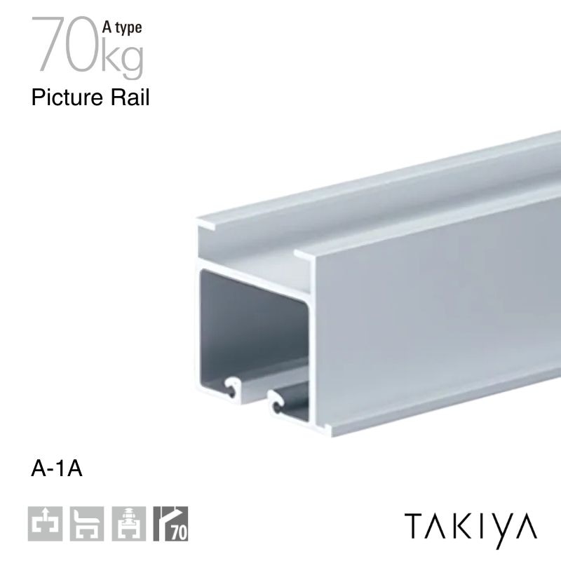 A-1A ピクチャーレール 天井面付 70kg [A type] タキヤ