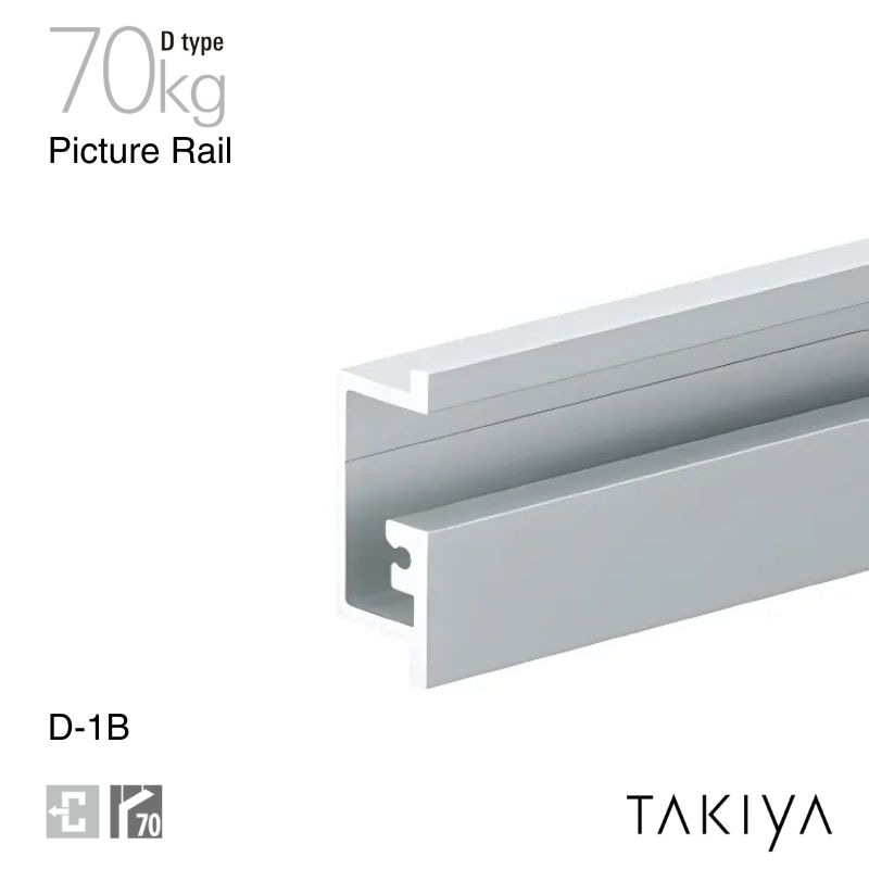 D-1B ピクチャーレール 壁面付 70kg [D type]タキヤ