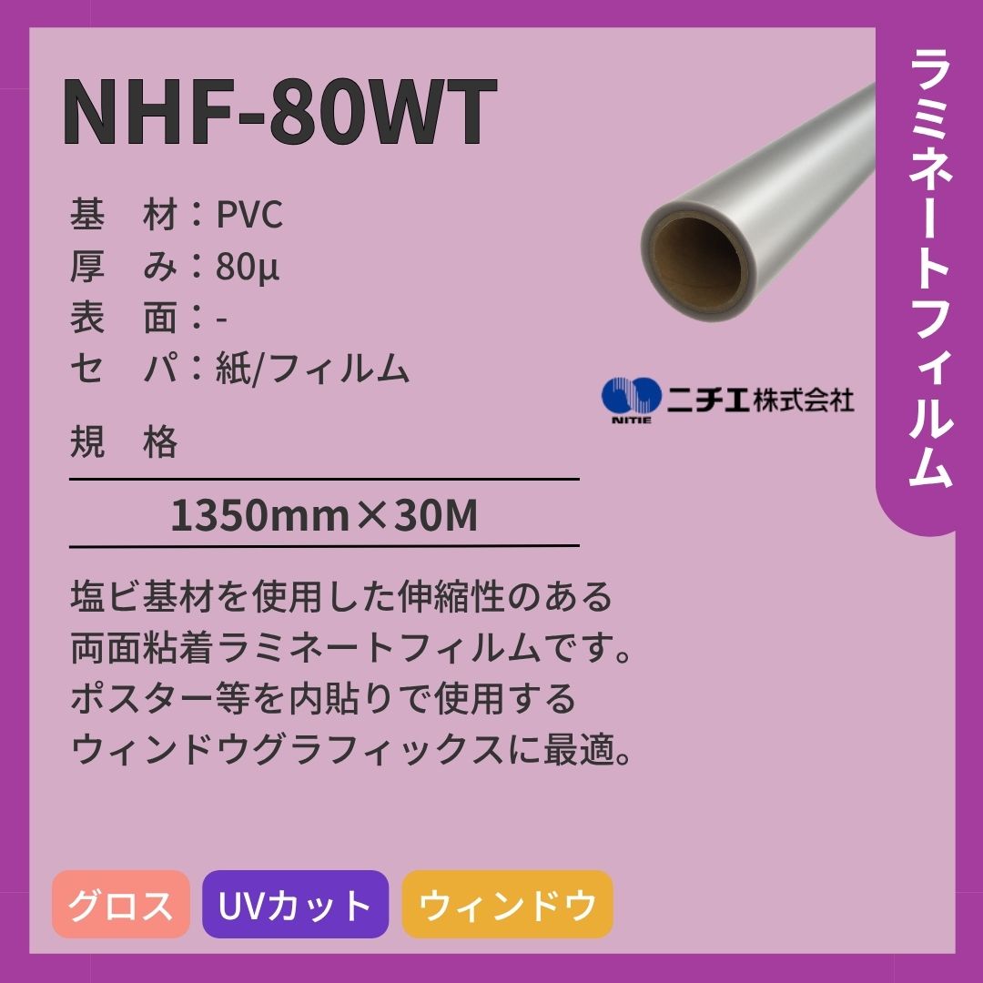 ニチエ NHF-80WT マウント用ラミネート