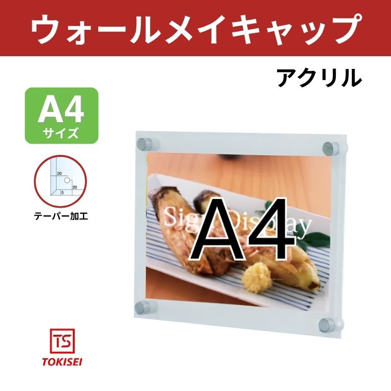ウォールメイキャップアクリル[A4]　常磐精工