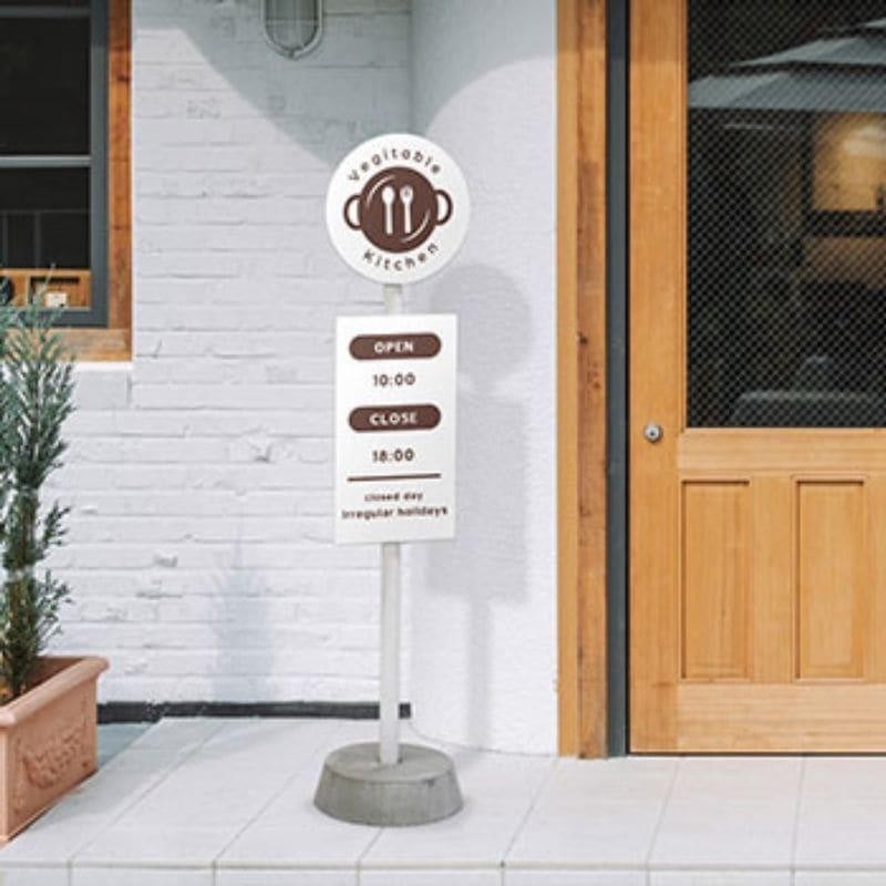 バス停 行き先表示板 木製 黒白 楽天市場】屋外用 スタンド看板 バス停風ディスプレイサイン BUS-01C