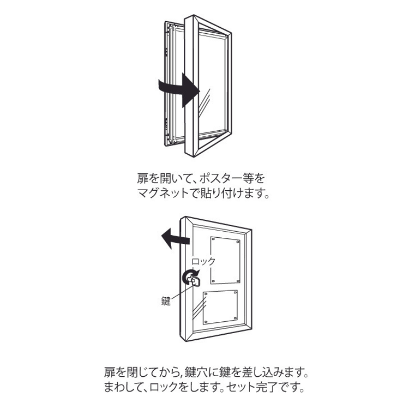 ベルク 電飾壁面掲示板 FB6627ならディスプレイ資材の専門通販Decoma