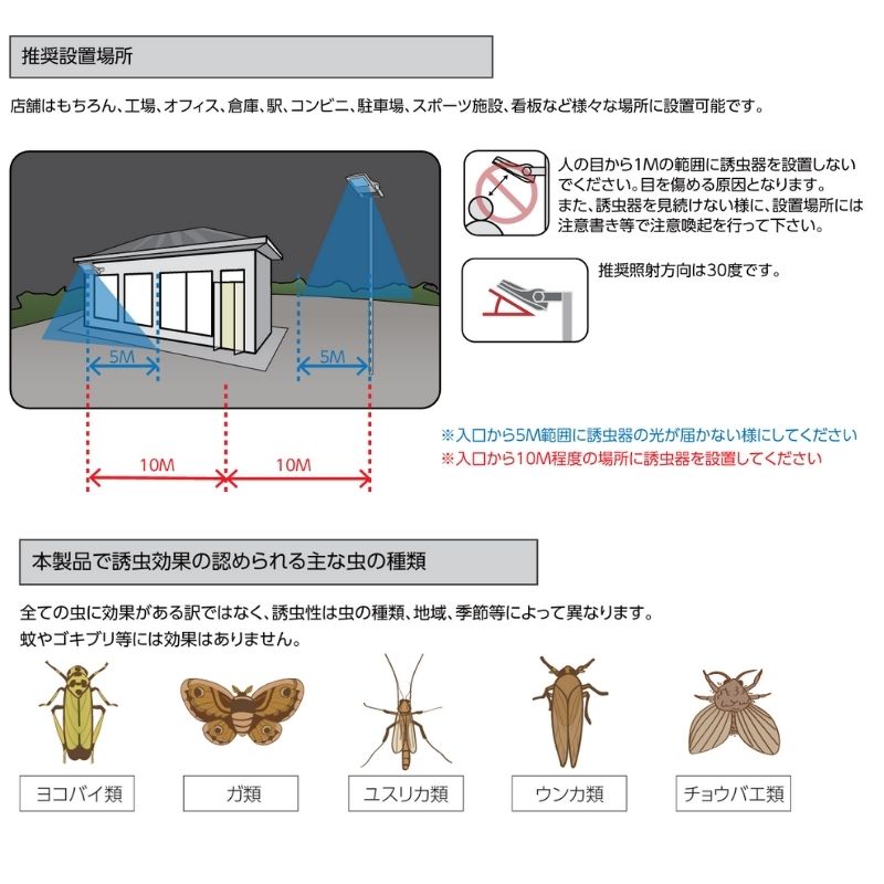 ①キング　美株　室内LED管理※2枚目からの写真が出品株です、タグはつきません VIEW虫器 VMK-001｜屋外用LED誘虫器｜看板・店舗外構向け｜ニッケン