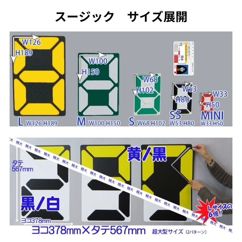 スージック S・M・Lサイズ マグネット 数字・プライス表示｜看板資材