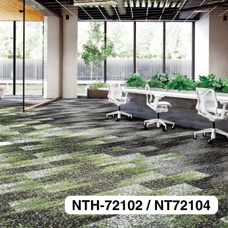 サンゲツ カーペットタイル NTH-72101～NTH-72104 フィールドビューブランク 枚売り