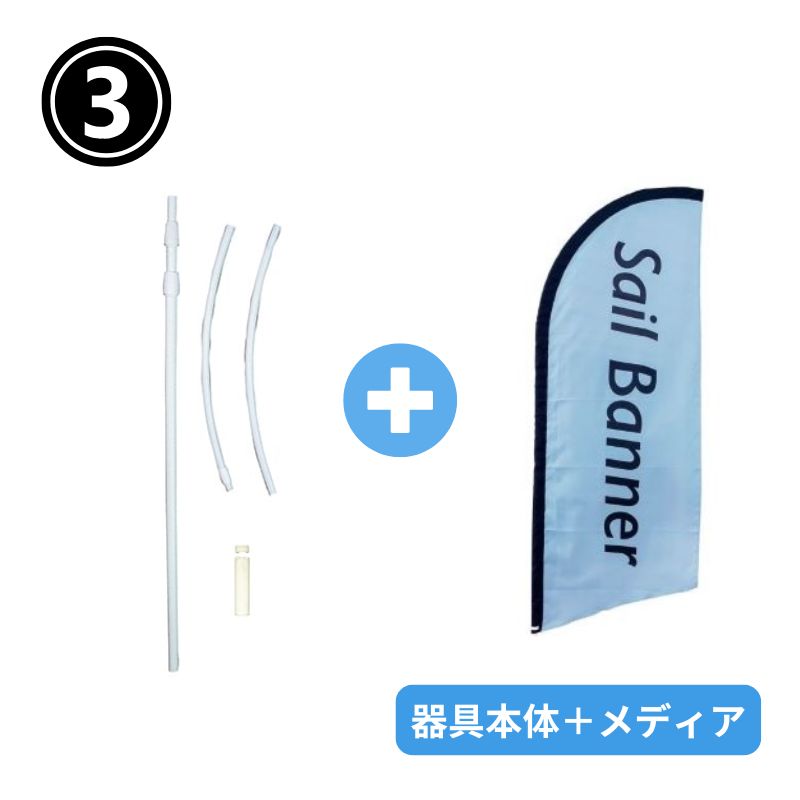 セイルバナー 小サイズ｜看板資材・ディスプレイ用品の専門通販Decoma