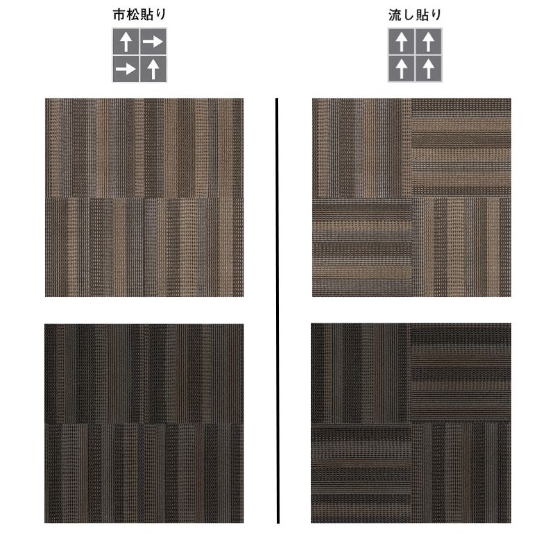 東リ タイルカーペット GA580 ストライプ 4枚セット｜看板資材