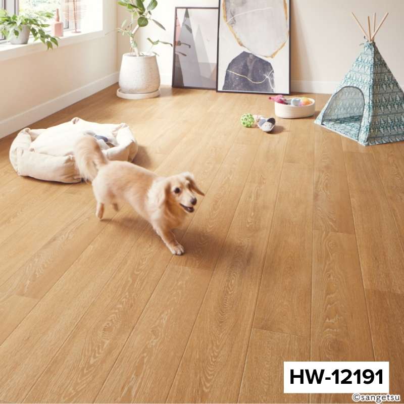 サンゲツ クッションフロア HW-12190/12191 カーボオーク 消臭