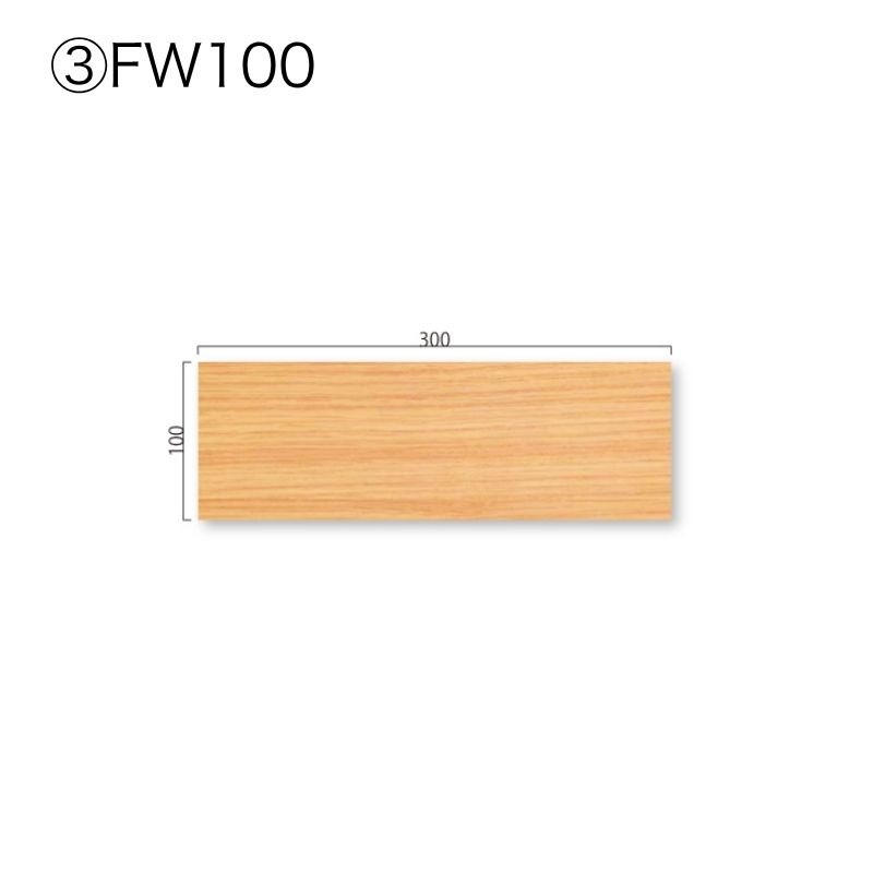 タモプレート FWプレート FW61～250 正面型･角  室名札 無地 [M価格] フジタ