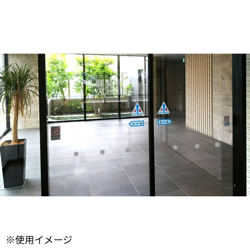 光 SPB30｜衝突防止プレート 30φ 樹脂＋銀メッキ｜透明ガラス