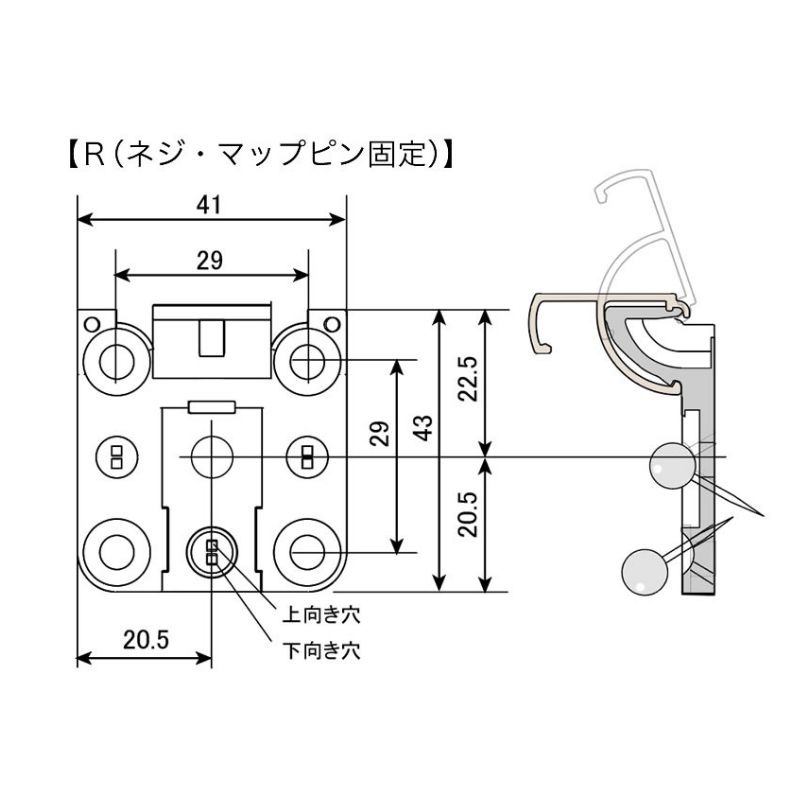 ソフケンフレーム オプション 壁面取付用 ピトンフックセット｜看板 