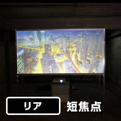 グラリア PRF-002 ホワイト プロジェクター投影用粘着付きフィルム