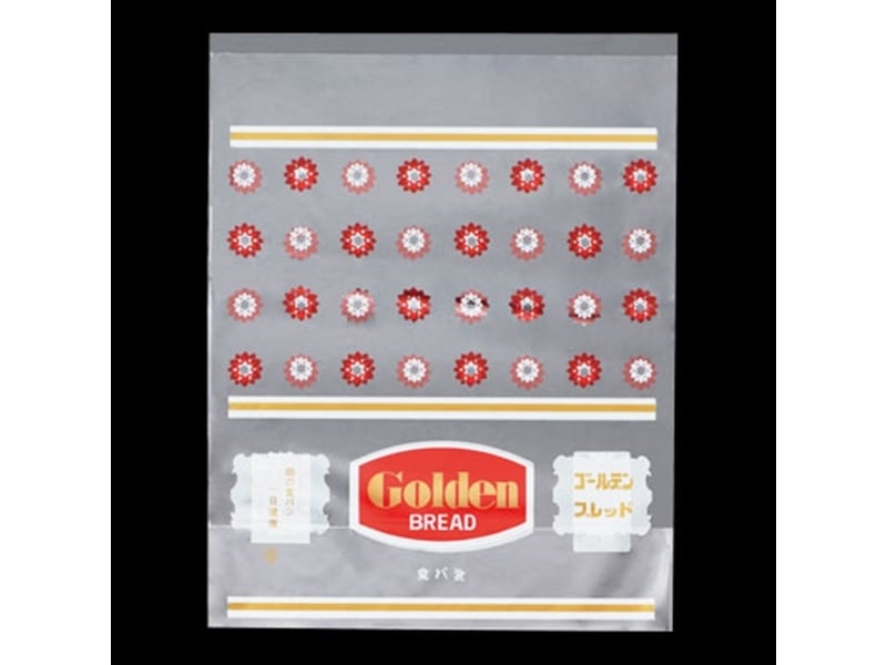 菓子パン袋　５５２　レトロ調菓子パン袋　ゴールデンブレッド 【100枚】 (小ロット対応品)