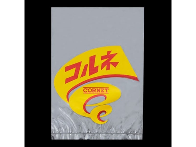 菓子パン袋　６１９０　レトロ調菓子パン袋　コルネ 【100枚】 (小ロット対応品)