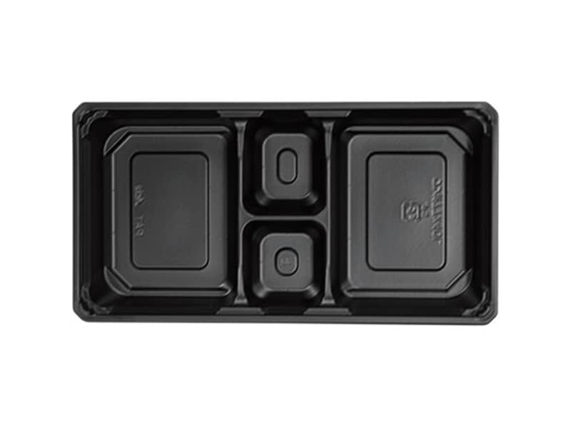 プラ折箱 ワン折77X40L黒底 <50枚> 小ロット販売